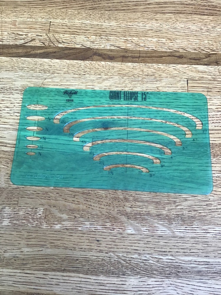 Pickett Drafting Template 1215.  Ellipse