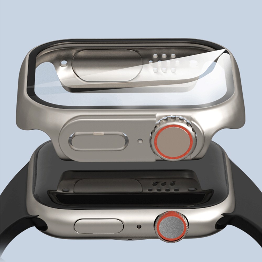 Full Coverage Hard Case with Screen Protector for Apple Watch 45mm 44mm 41 40mm
