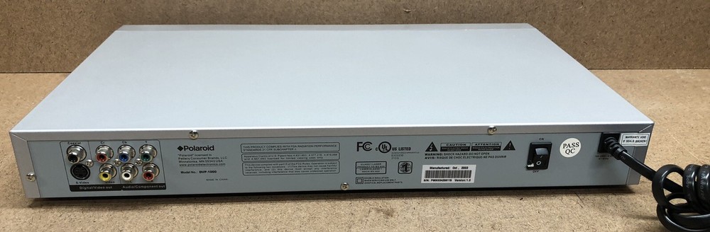 Polaroid DVP-1000 DVD Player