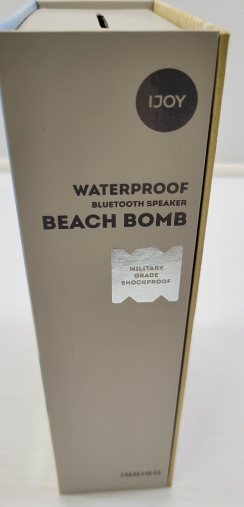 *B4) iJoy Waterproof Bluetooth Speaker Beach Bomb Indigo