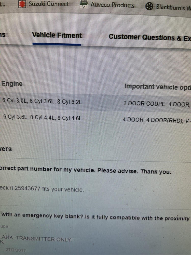 Keyless Entry Transmitter ACDelco Mexico 25943677