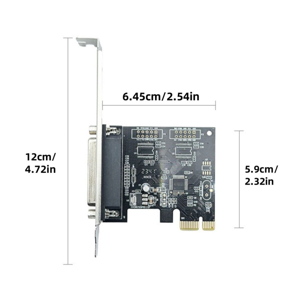 PCIe to DB25 Parallel Port Adapter Card for Windows Server 2003, for Linux
