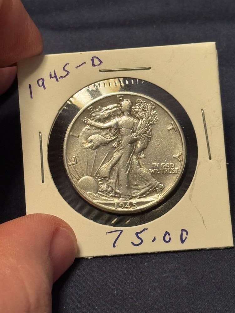 1945 D Walking Liberty Half Dollar