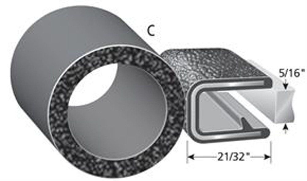 1996-2003 COLEMAN FLEETWOOD ABS ROOF SEAL 41' RUBBER GASKET POPUP TENT TRAILER