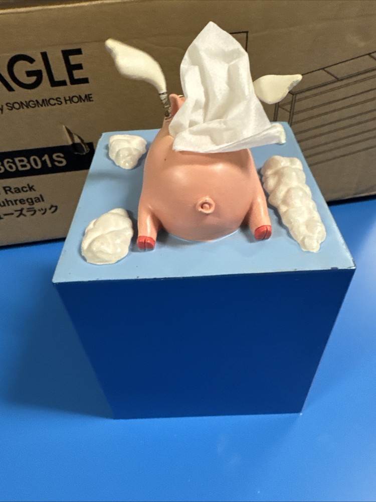 Flying Pig Tissue Box Cover RARE