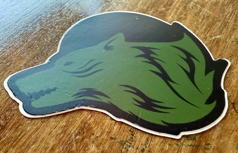 Spiritus Systems Wolf Logo Sticker OD Green Variant