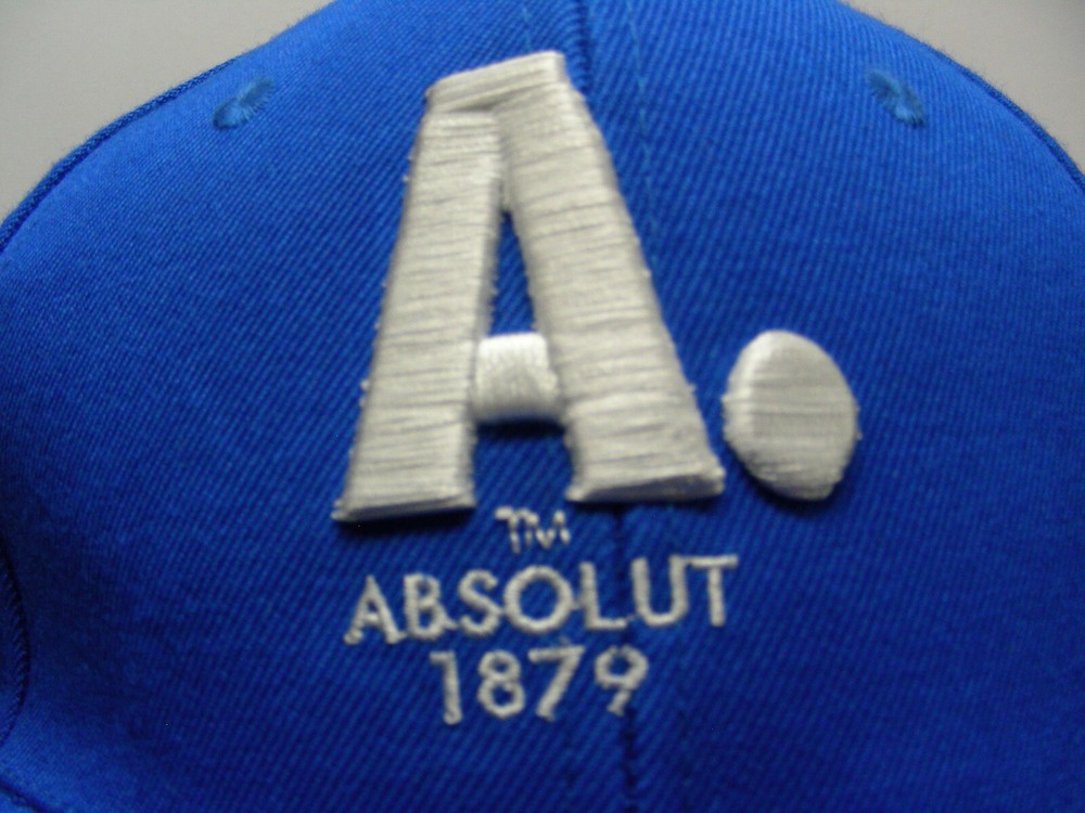 ABSOLUT. - 1978 - ROYAL BLUE - ONE SIZE ADJUSTABLE SNAPBACK BALL CAP HAT!