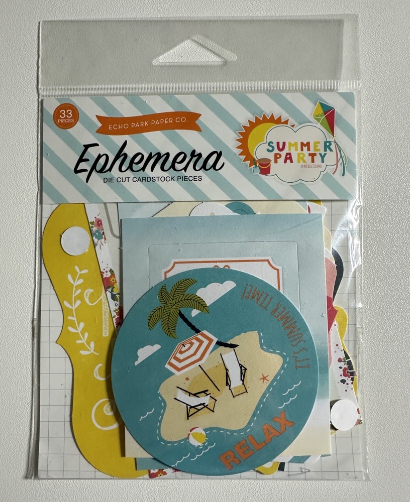 Echo Park Ephemera Die Cut Packs Multiple Variations Available-You Choose