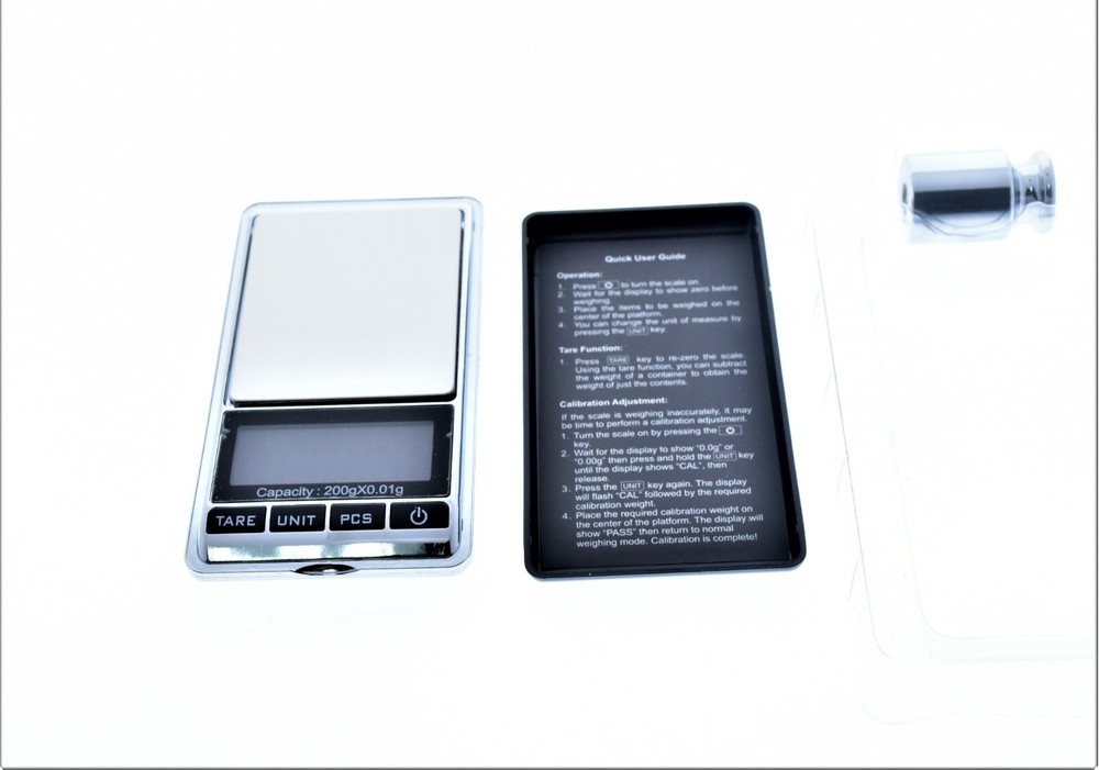MATRIX 200g / 0.01g LCD Chrome Digital Scale