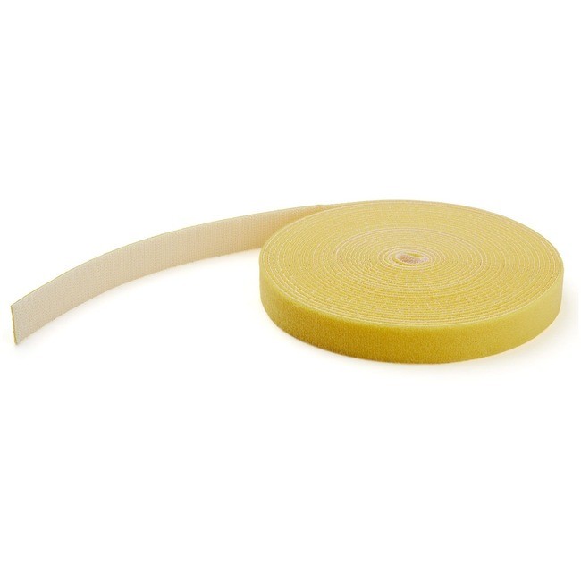 StarTech 25ft. Hook and Loop Roll - Yellow - Cable Management [HKLP25YW]