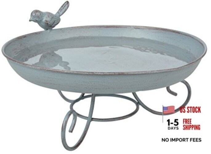 FB401 Series Standing Bird Bath, Grey