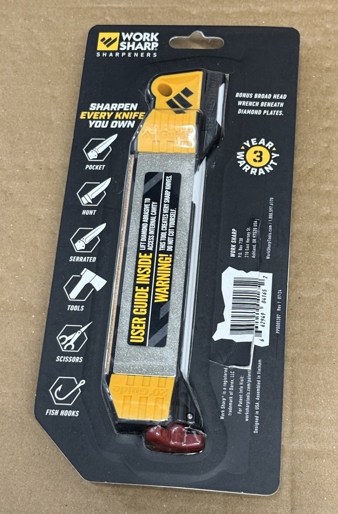 WORK SHARP Work Sharp Guided Field Sharpener, For Compact Hunting-NIB-free Shipp