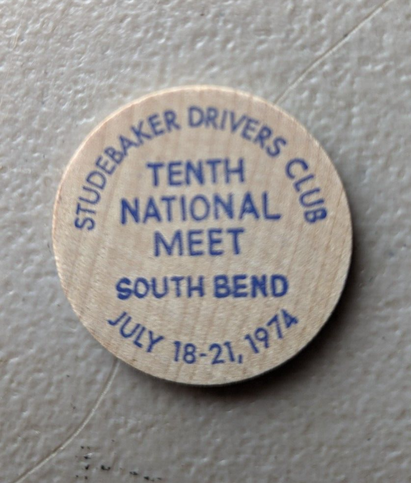 Studebaker Wooden Nickel 10th National Meet