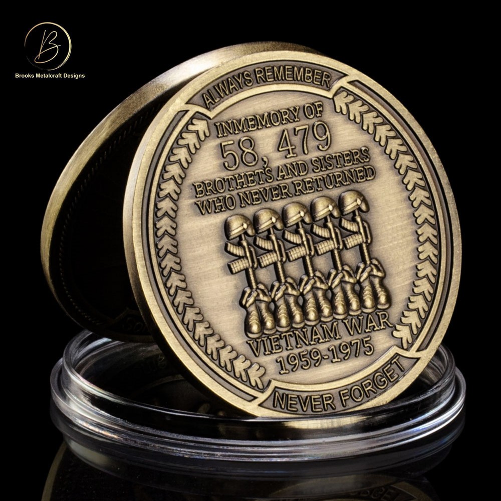 Vietnam Veteran Always Remember Challenge Coin