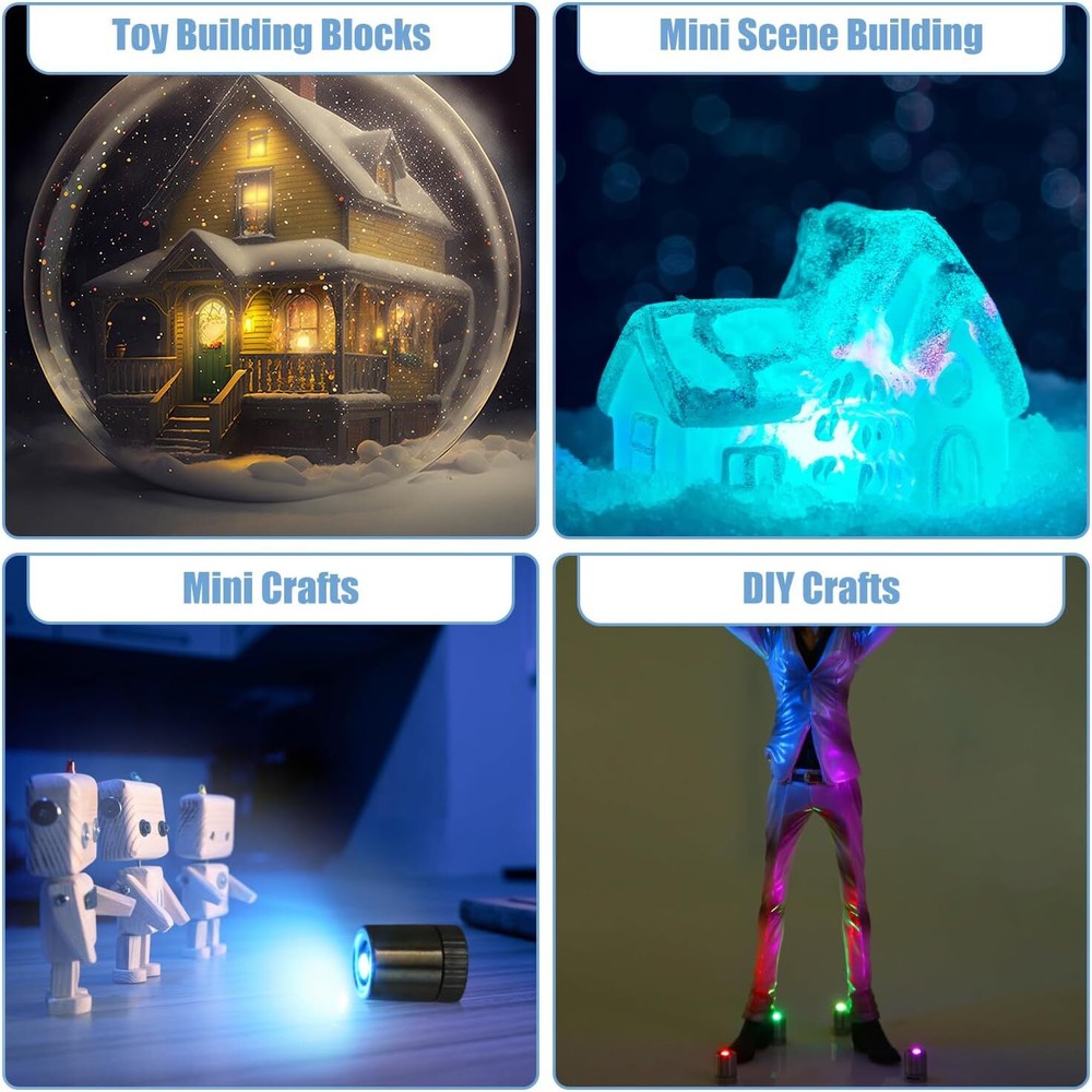 20 pcs Miniature Led Lights,Tiny Lights for Hand Craft/DIY Battery Powered