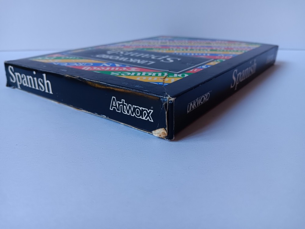 Commodore 64 Linkword Spanish Computer Software Tested/Works Artworx Box Damage