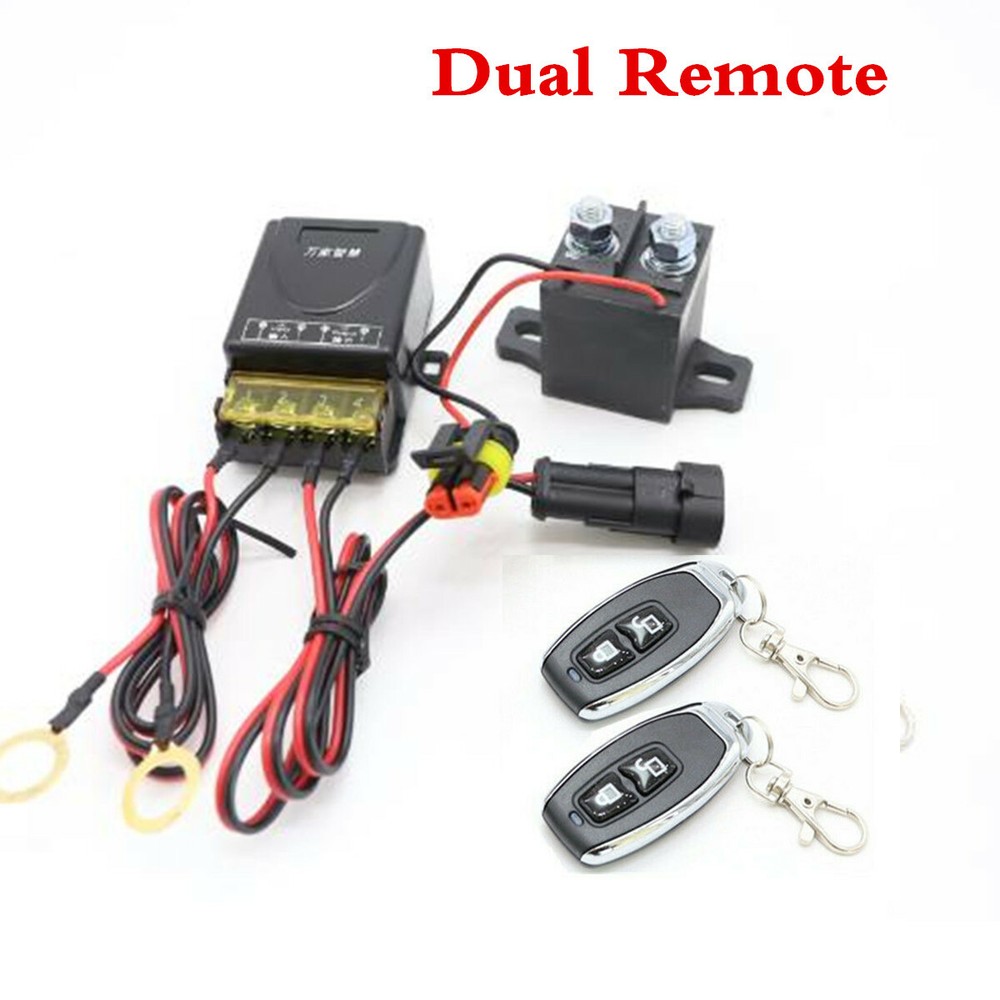 Wireless Remote Car Battery Disconnect Switch Cut Off Isolator Master Power Kill