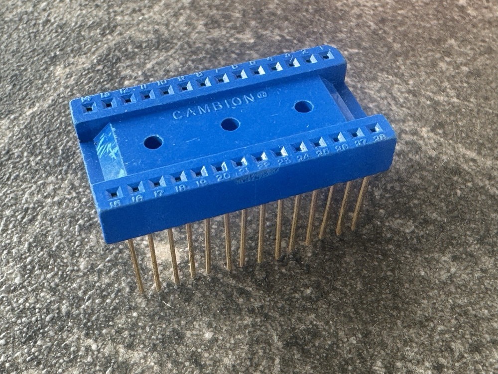 1 PC  DIP-28   Cambion   IC Socket for Wire Wrap