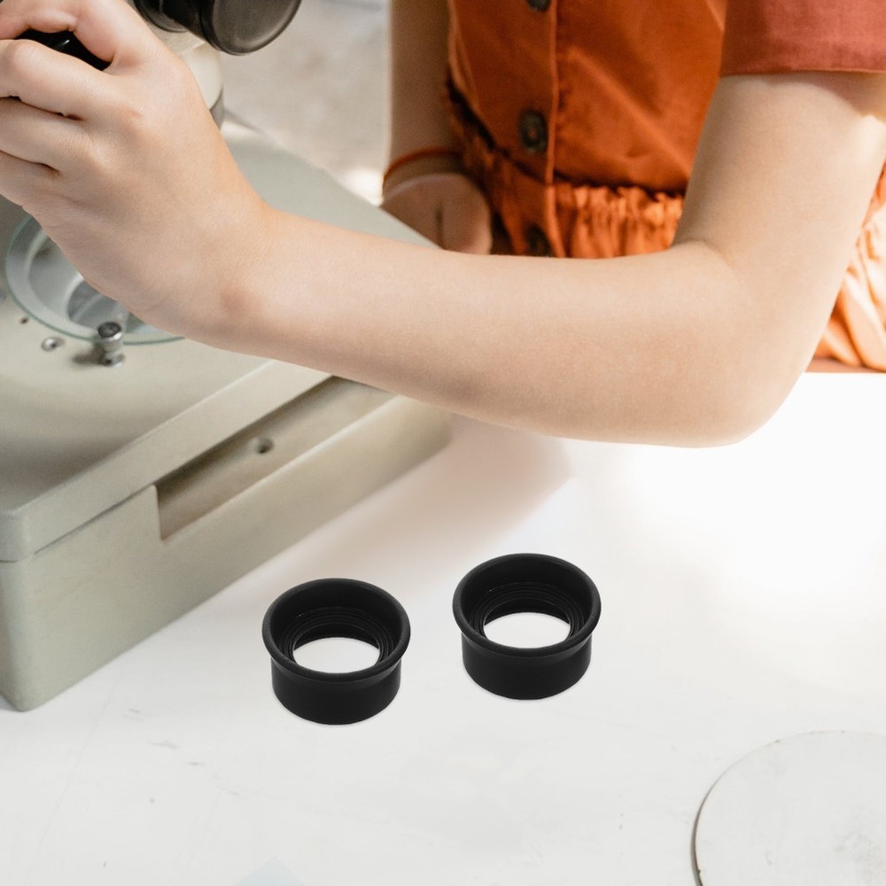 2 Pcs Microscope Eyepiece Cover Binocular Cups Binoculars Rubber