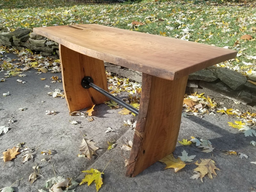 Beautiful Live Edge Cherry Wood Table or Bench