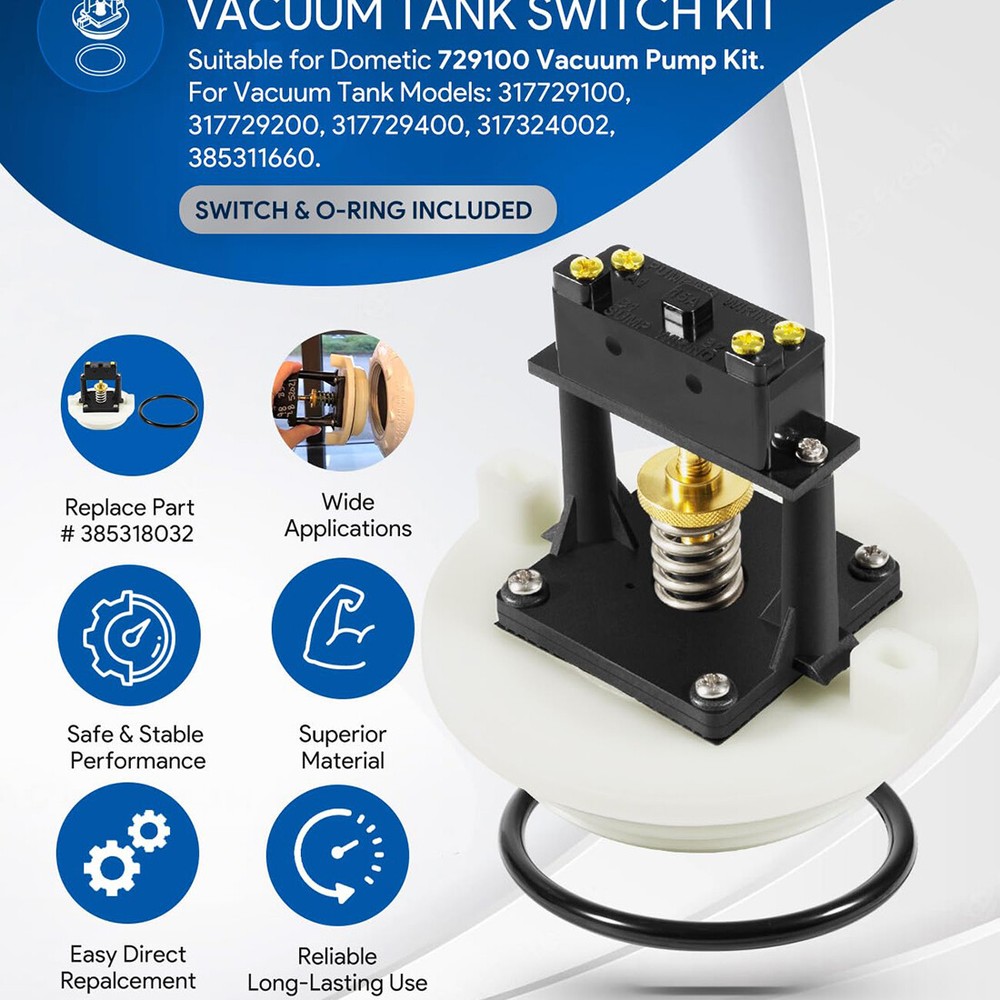 for Dometic Vacuum Tank Switch Kit 385318032