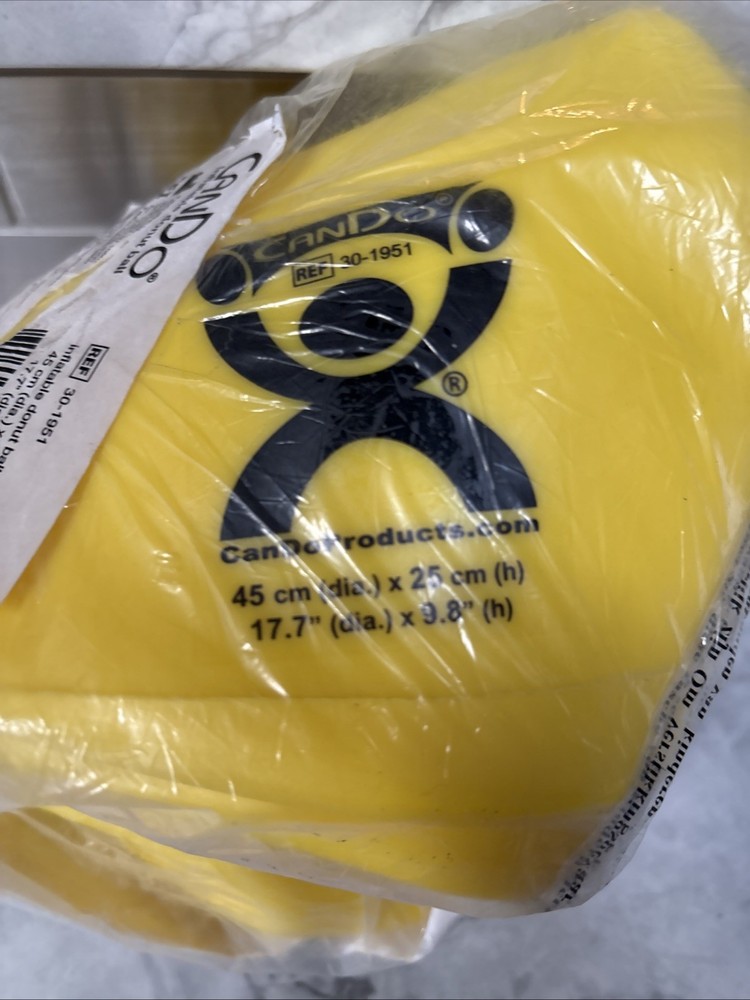 CanDo Donut Inflatable Exercise Ball Core Training Stability for Yoga New