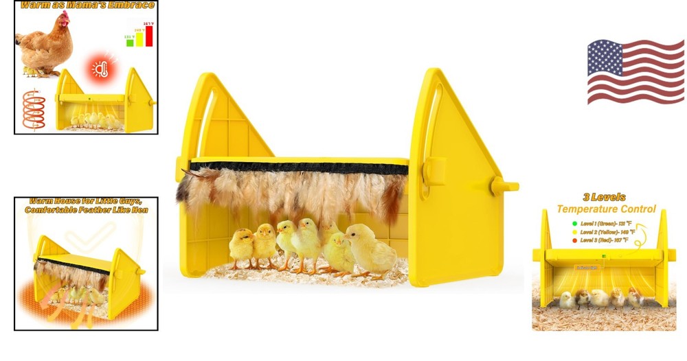 Energy-Efficient Poultry Brooder - Adjustable Heating for Happy, Healthy Chicks