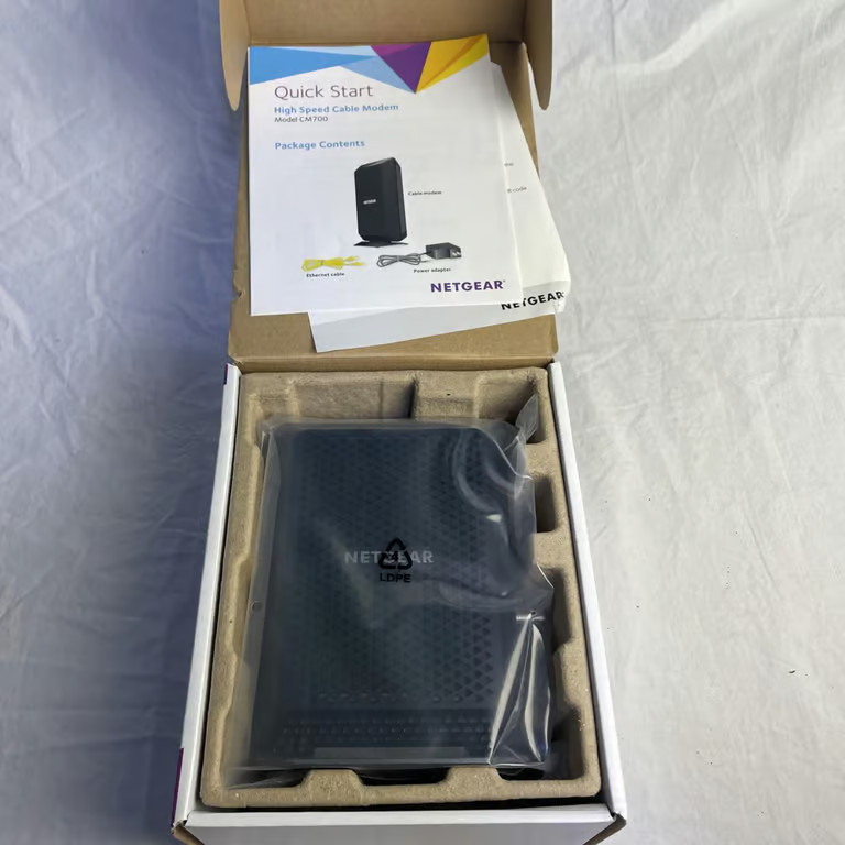 NETGEAR CM700-100NAS Cable Modem New Open Box