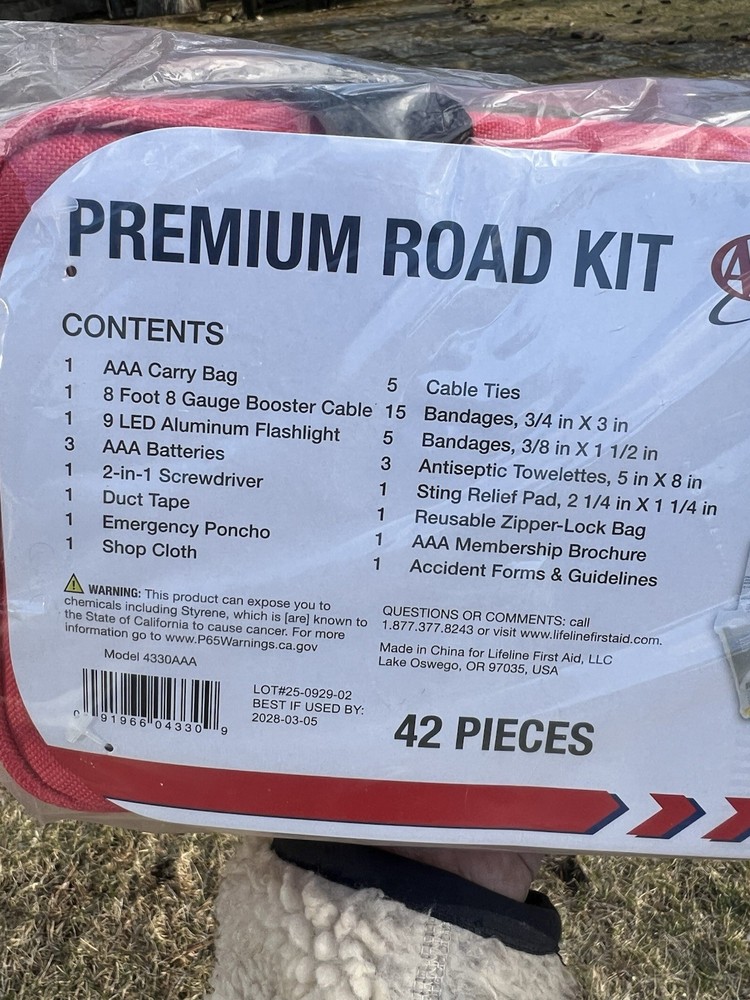 AAA Jumper Cables Emergency Pack
