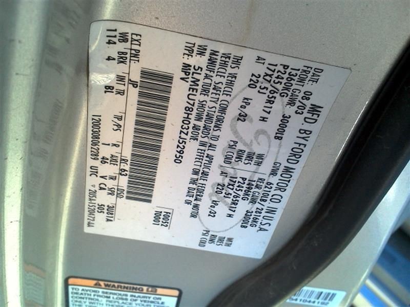 Fuse Box Engine Fits 03 AVIATOR 8251877