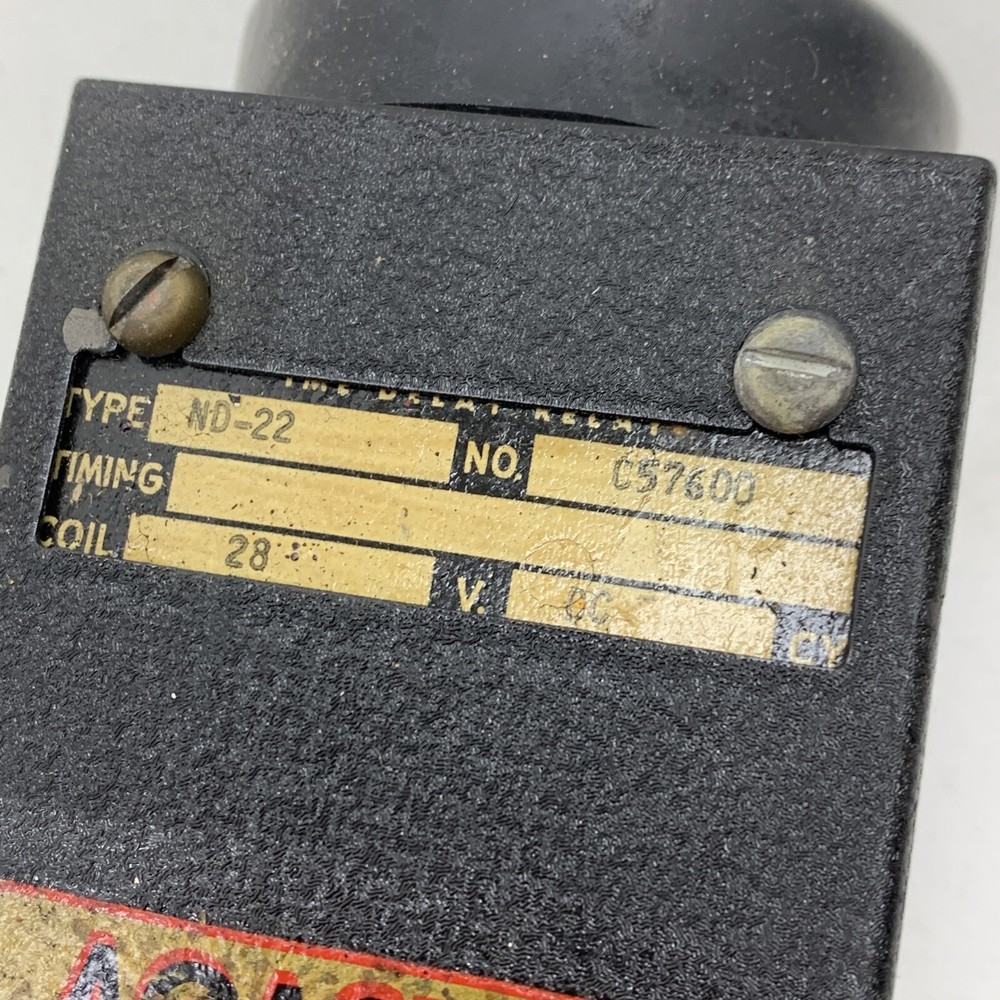 Agastat ND-22 Time Delay Relay 28VDC Coil