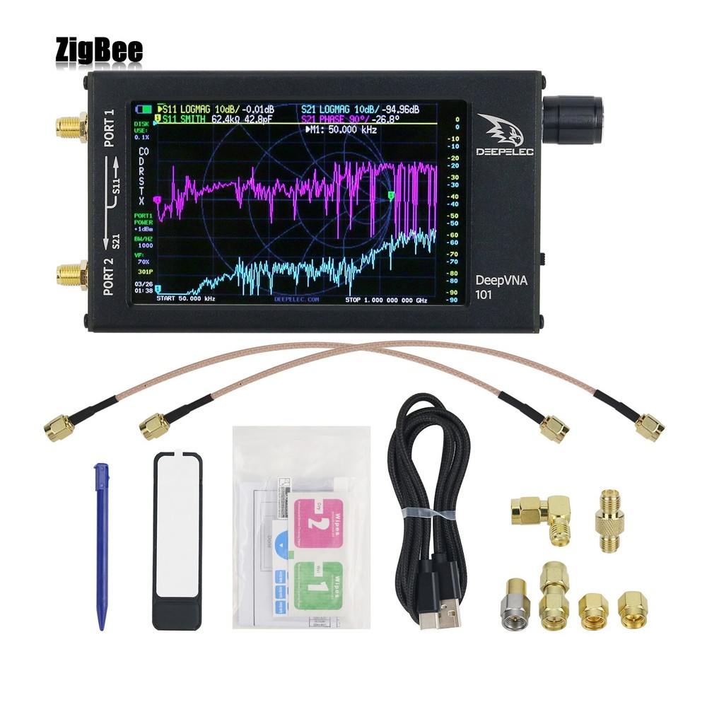 DeepVNA Vector Network Analyzer NanoVNA Analyzer Shortwave SWR Meter VHF UHF HF