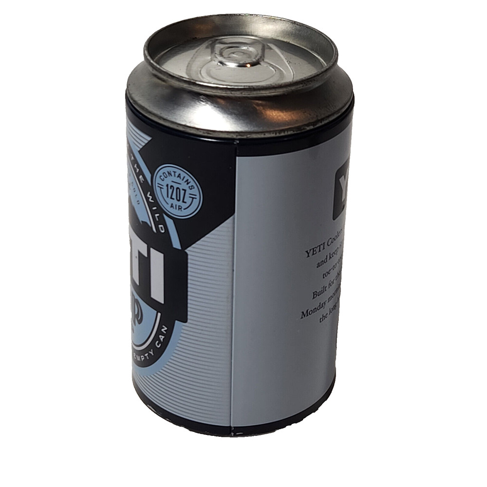 Yeti Pop Top Empty Stash Can Valuables Container Tight Lid Metal Hide a Can