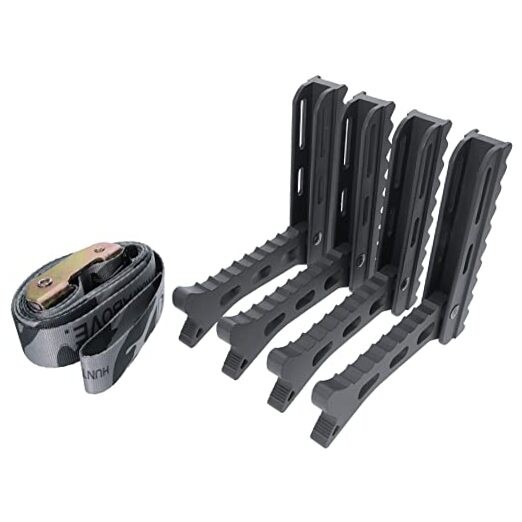 Hawk Climbing Tree Stand Bowhunting Folding Portable Helium 4 Steps with Strap