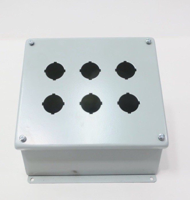 nVent Hoffman E6PBA Pushbutton enclosure For (6) 30mm Pushbuttons