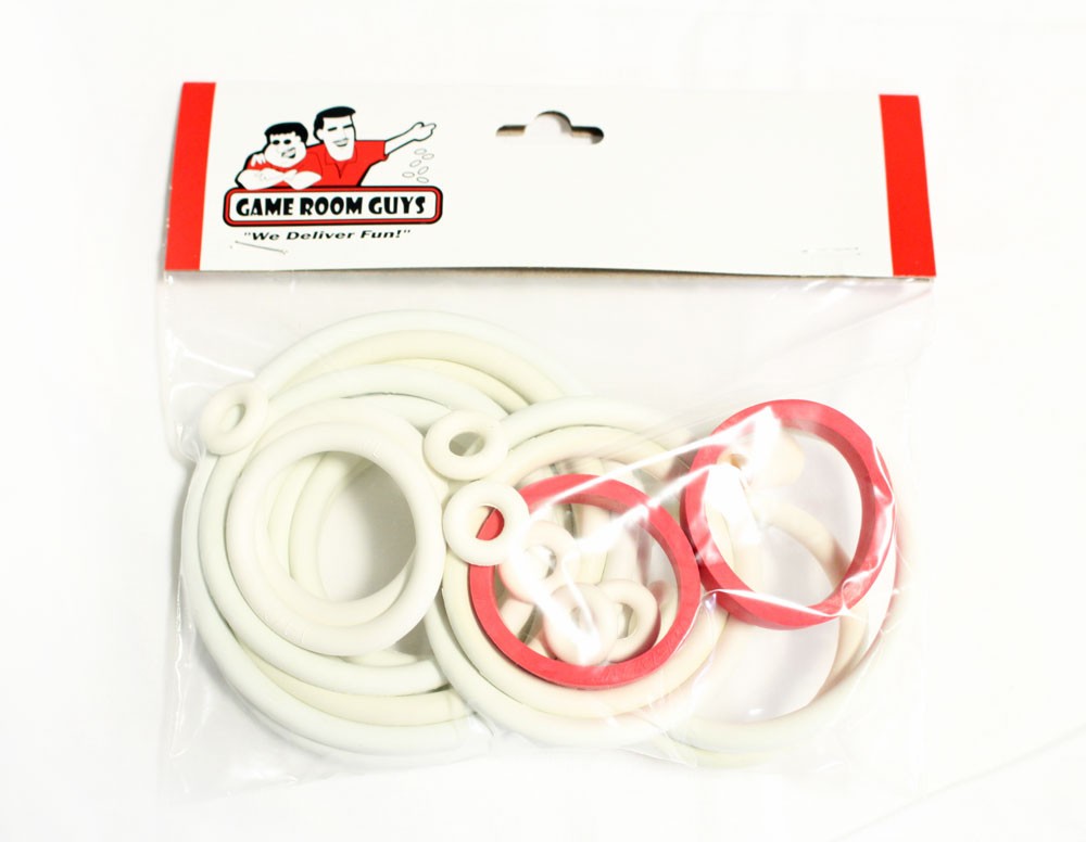 Chicago Coin Olympics Machine Pinball Machine Rubber Ring Kit - White