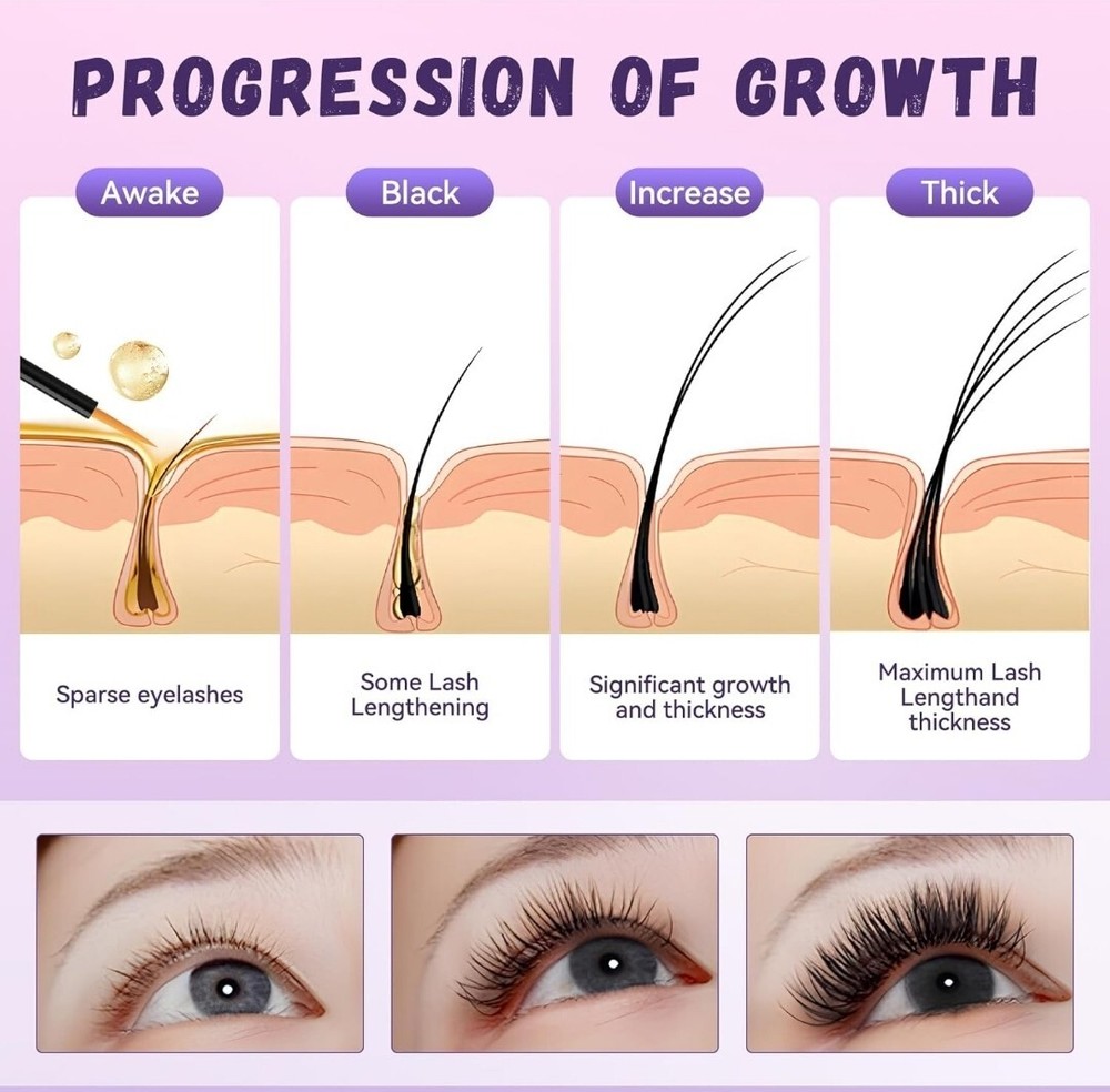 Eyelash Serum for Longer Thicker Fuller Lashes Lashes