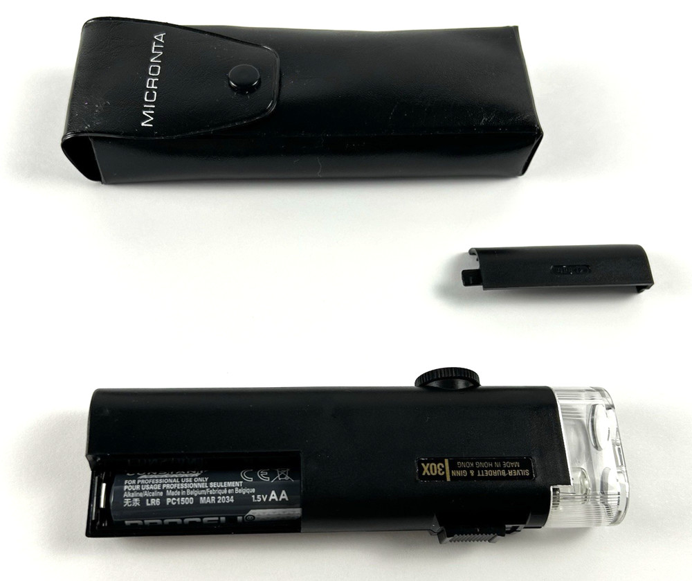 Silver Burdett & Ginn Illuminated Handheld 30X Microscope Working Condition