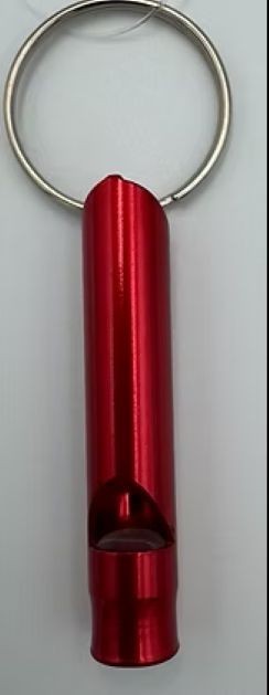 Extra Loud Aluminum Whistle Survival Keychain