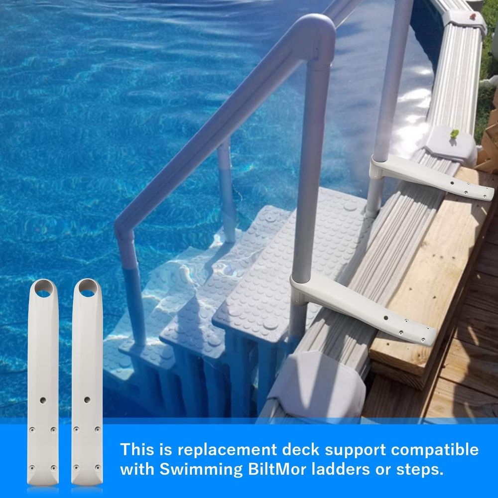 2 Pack 160-0001PG Replacement Deck Support for Biltmor above Ground Pool Step