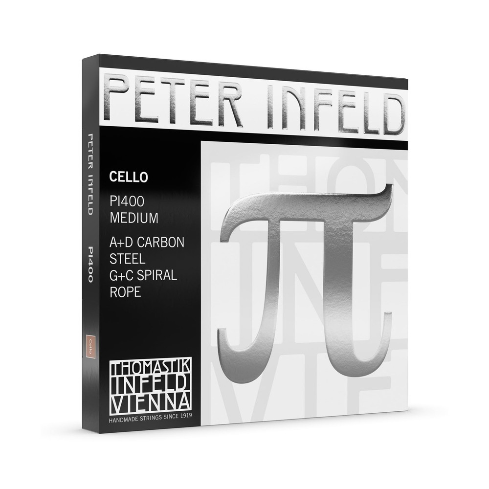 Thomastik Peter Infeld PI400 String Set for Cello 4/4 Medium Set.