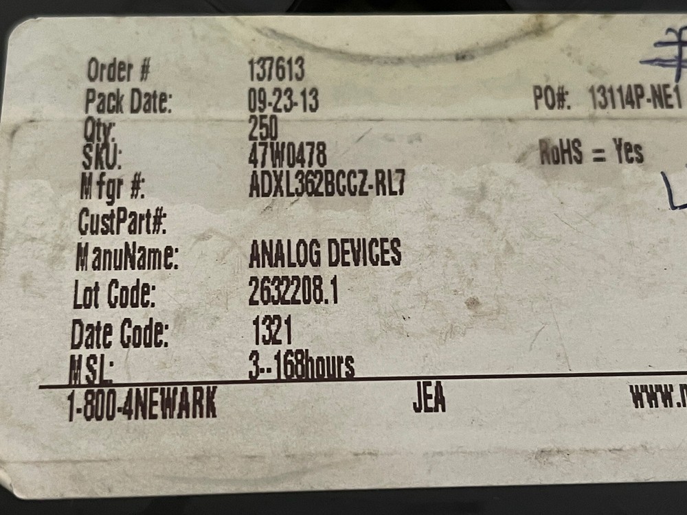 ADXL362BCCZ-RL7 (5 pcs)