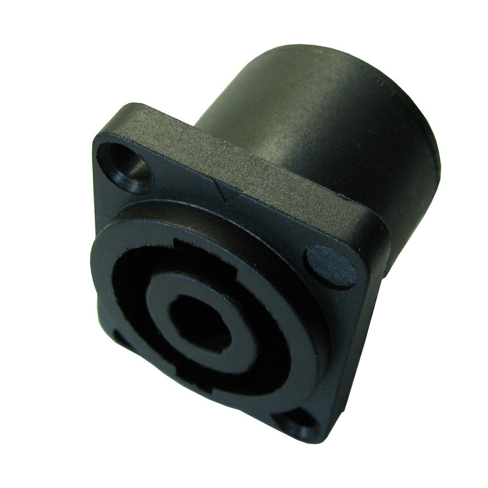 4 pole conductor panel surface mount speakon compatible speaker connector jack