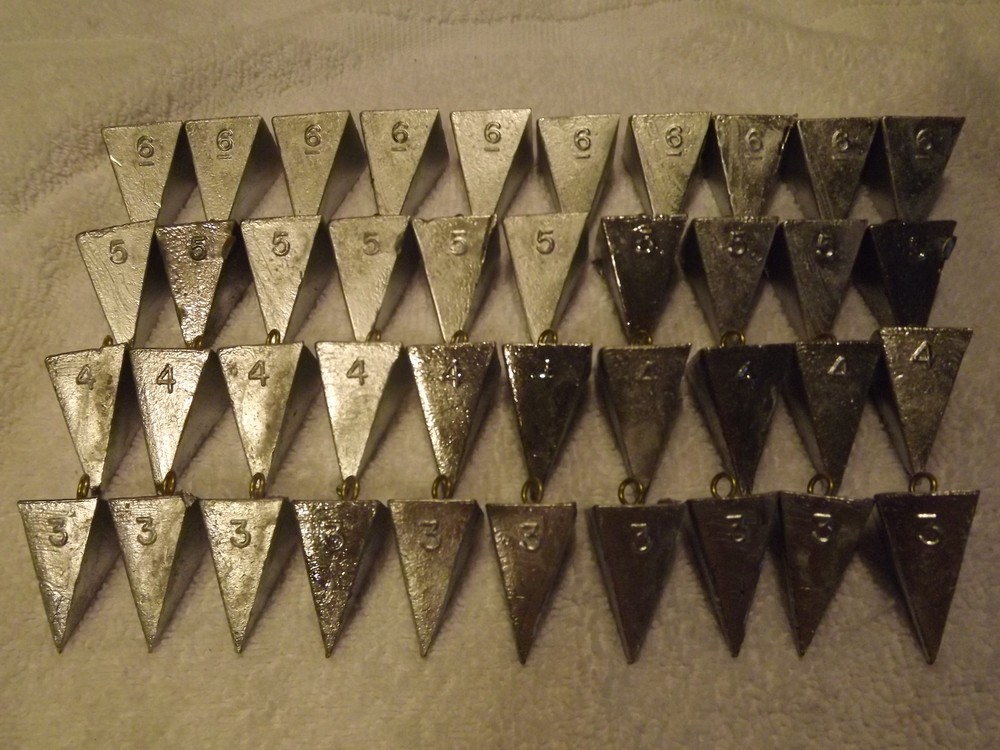 Pyramid Sinkers-3,4,5,6oz
