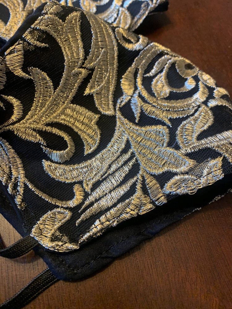 Gold Lace Face Mask
