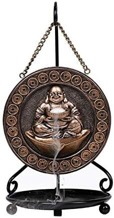 Ebros Buddha Backflow Burner with Stand 9.25" Height