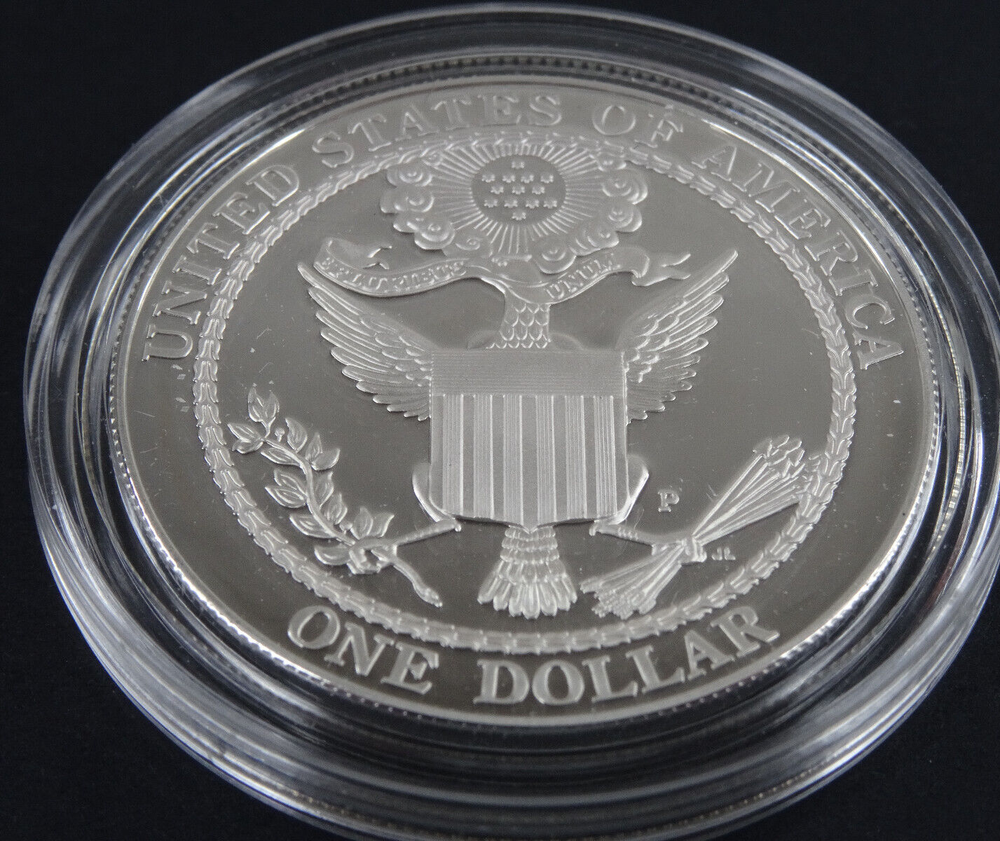 2008-P Bald Eagle Proof Silver Dollar US Mint Commemorative $1 Capsule Only