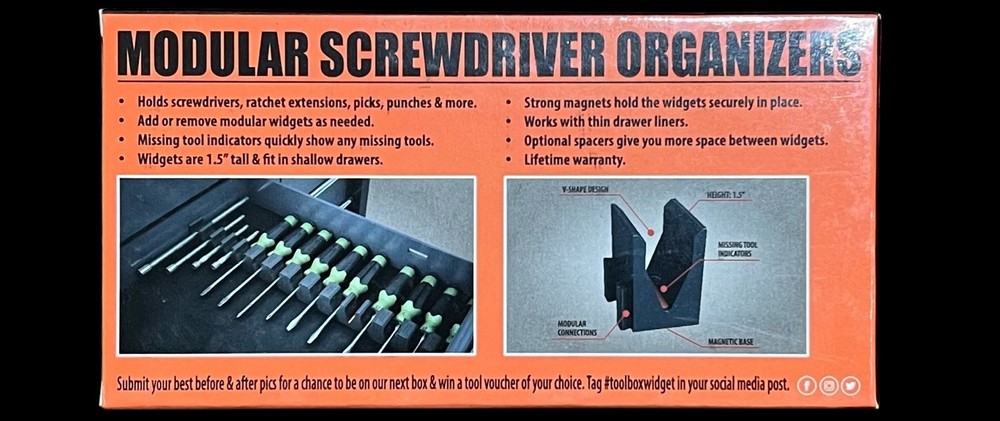 TOOLBOX WIDGET Modular Screwdriver Organizers Tool Storage