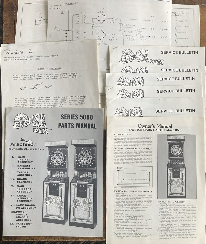 English Mark Darts Service Package