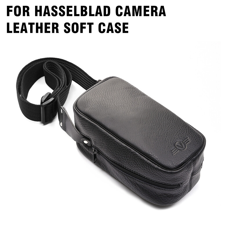 Real Leather Hasselblad Camera Soft Case Protective Shoulder Bag Black